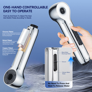 Ningbo Factory New Design <strong>Chromed</strong> ABS Plastic Muslim Toilet Shattaf Hand Shower <strong>Bidet</strong> <strong>Sprayer</strong> with Sticker Holder - Product Image 2
