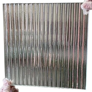 Lámina de Vidrio Templado Texturizado de 10 mm, Corrugado, Acanalado, con Bajo Contenido de <span class=keywords><strong>Hierro</strong></span>, Decorativo, Fundido en Horno, para Baño - Product Image 1