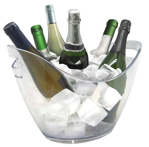 Fabricación Profesional <span class=keywords><strong>DASHU</strong></span> DS2002 Cubos de Hielo de Plástico PS Transparente, Soporte Enfriador Económico al por Mayor para Restaurantes, Fiestas, Vino y Cerveza - Product Image 3
