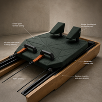 Machine de Pilates Reformer Formfit, style design moderne, en bois, réglable, durable, écologique, multifonctionnelle, pour usage commercial et bien-être