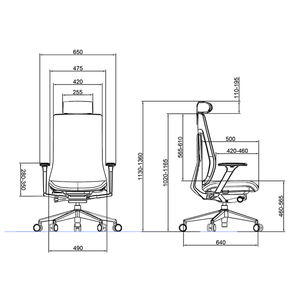 Chaises de bureau ergonomiques de luxe modernes, chaise de direction pivotante confortable, chaise de patron en maille <span class=keywords><strong>Steelcase</strong></span>, vente en gros de chaises de bureau de direction - Product Image 6