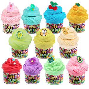 12 Pcs Clay Slime DIY Modeling Stress Relief Toys Fluffy Cloud Slime Butter DIY Making Kit Slime - Product Image 6