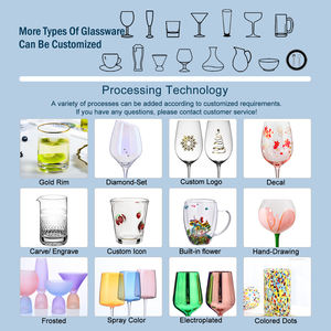 نفخ فم مخصص بقوس قزح مضلع بالونات كريستال أبيض Gin Tonic زجاج أنيق للزفاف - Product Image 6