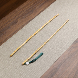 Bâton en bambou artisanal, matériau naturel, objet de collection, décoration artistique antique - Product Image 3
