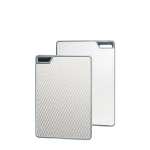 Planche à découper carrée jetable en acier inoxydable 304, double face, antidérapante, antibactérienne, passe au lave-vaisselle. - Product Image 4