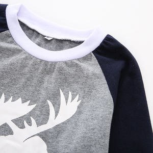 ชุดนอนเด็กผู้ชายแขนยาวลายกวางและกางเกงเลกกิ้งชุดเสื้อผ้าเด็ก - Product Image 2