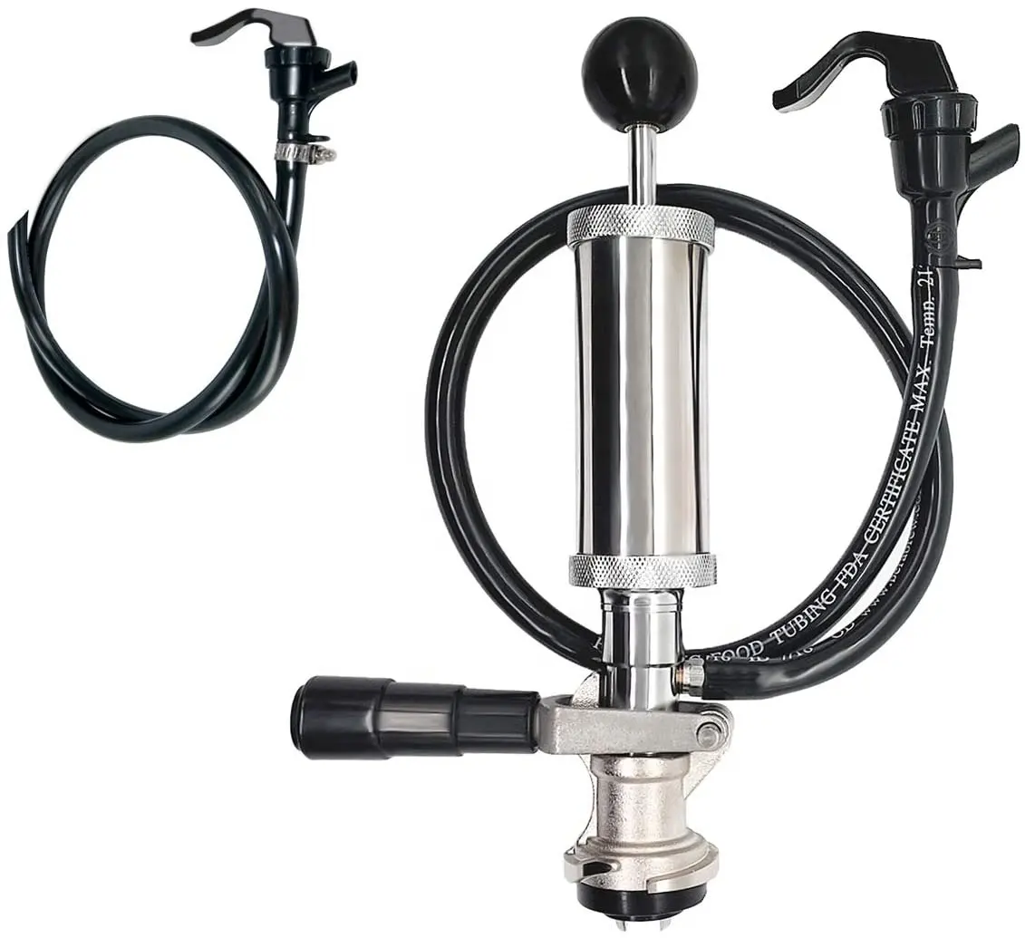 4 ich or 8 ich D or S barri Dispenser Beer keg Party Pump with Black Beer Faucet