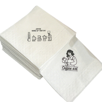 Serviette Jetable Douce 2 Plis Épaisse Personnalisée avec Logo pour Dîner, Restaurant et Cocktail