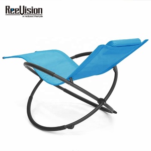 Silla de descanso plegable supercómoda para uso en exteriores, mecedora lazy de acero y aluminio, para interiores y exteriores - Product Image 5