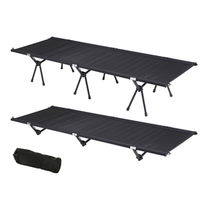 Cama de Campaña Plegable de Malla Ligera de Doble Uso para Exteriores, Cama de Campaña Ancha de Gran Tamaño para Adultos - Product Image 1