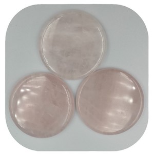 Pièces rondes en quartz rose polies, jade rose 50 mm, pour la décoration de la maison, décorations en cristal DIY - Product Image 4