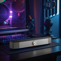 USB PC Lumière LED Plein Écran Filaire Ordinateur Stéréo De Bureau cyboris bluetooth Haut-Parleur Avec DJ Subwoofer gaming Sound Box