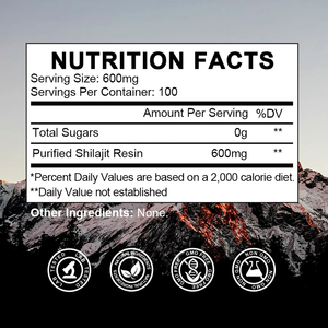Crema di <span class=keywords><strong>Shilajit</strong></span> Himalayano Organico, Resina di <span class=keywords><strong>Shilajit</strong></span> Pura ad Alta Potenza, Integratore Energetico Naturale a Base di Erbe - Product Image 2