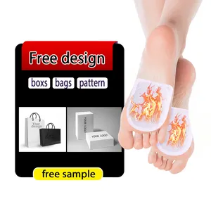 The factory makes disposable air activated warm foot stickers for long time heating