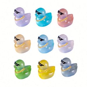 Adornos de Escritorio Pequeños con Diseño de Dibujos Animados de Patito con Gafas de Sol Luminosas de Colores para Decoración del Hogar - Product Image 5