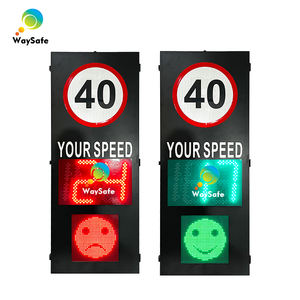 Panneau de signalisation de vitesse solaire P10 le plus populaire en Arabie Saoudite, utilisé pour détecter la vitesse des véhicules et alerter les conducteurs - Product Image 2