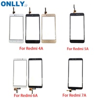 Untuk Xiaomi Redmi 7 7A 6 6A 4A S2 A1 A2 Lite Layar Sentuh Digitizer Sensor Panel Kaca Luar Depan untuk Redmi Note 5A 4X Touch