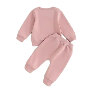 Conjuntos de Ropa para Niñas, Sudadera Informal a Cuadros y Pantalones Deportivos, Poliéster/Algodón - Product Image 2