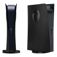 Boîtier de ventilateur de refroidissement de haute qualité en plastique noir plaque de couverture principale étui de protection pour accessoires de jeu Ps5