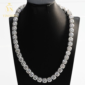Chaîne de tennis au <span class=keywords><strong>prix</strong></span> de gros en argent sterling 925 6.5mm Vvs Moissanite Collier en diamant Chaîne de tennis en moissanite - Product Image 5