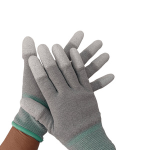 Fabricante de China Guantes de ajuste de Palma de <span class=keywords><strong>PU</strong></span> electrónicos antiestáticos Guantes de trabajo de precisión Esd para instalar el sistema de navegación del automóvil - Product Image 5