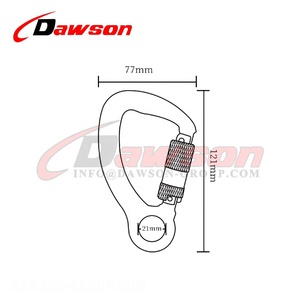 DAWSON China Factory Arnés de seguridad de cuerpo completo Mosquetón de acero de ojo cautivo Arnés de seguridad de cuerpo completo Mosquetón de acero - Product Image 5