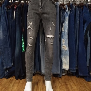 Venta al por mayor barata China Jeans Hombres Liquidación de fábrica Moda Skinny Jeans Stocklot - Product Image 6