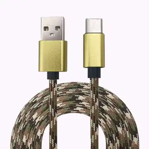 Nylon trenzado gran precio 3a 5a buena calidad suministro de fábrica UAB a micro usb-c a usb-c 15W 18W logotipo personalizado 1m 2m 3m