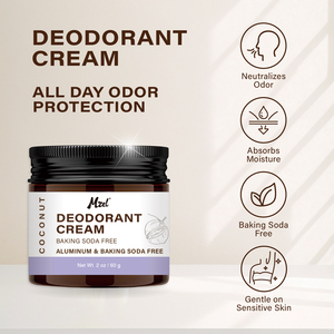Crema Desodorante con Extracto de Plantas Naturales, Fragancia Refrescante, Crema Antitranspirante para Axilas - Product Image 2