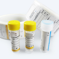 Impresión personalizada de fábrica, tubo de prueba de recolección de sangre médica, etiqueta adhesiva extraíble de Frozen, etiquetas de diseño personalizado para hospitales