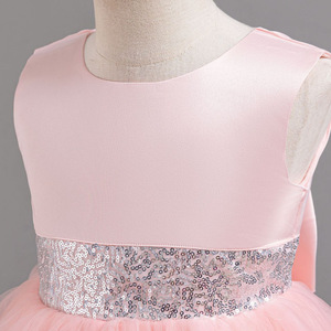 Robe <span class=keywords><strong>de</strong></span> princesse <span class=keywords><strong>rose</strong></span> pour filles, robe <span class=keywords><strong>de</strong></span> bal à sequins, taille cintrée, en <span class=keywords><strong>gaze</strong></span> bouffante, robe <span class=keywords><strong>de</strong></span> fête d'anniversaire pour enfants - Product Image 3