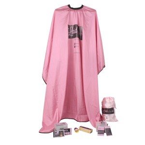 Capas de Barbero Antiestáticas Profesionales con Logotipo Personalizado en Negro/Blanco/Rosa, Capa <span class=keywords><strong>para</strong></span> Cortar el Cabello, Delantal de Peluquería - Product Image 6