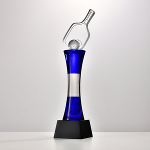 Trophée en cristal de pickleball haut de gamme, gravé au <span class=keywords><strong>laser</strong></span>, poli, écologique, vente en gros - Product Image 1