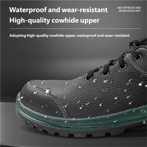 <span class=keywords><strong>Chaussures</strong></span> <span class=keywords><strong>de</strong></span> <span class=keywords><strong>sécurité</strong></span> <span class=keywords><strong>Honeywell</strong></span> OEM Premium en cuir <span class=keywords><strong>de</strong></span> vachette anti-impact, résistantes aux perforations, antistatiques, avec embout en acier, plusieurs tailles - Product Image 4