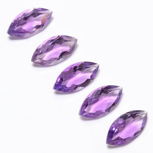 Nouvelles pierres précieuses exclusives d'améthyste naturelles faites à la main Marquise en forme ovale en vrac - Product Image 1