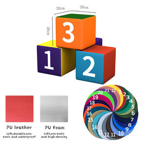 Kinder Custom ized Soft Game Set Schaum Kletter blöcke für Spielzeug Gebäude Farbe Soft Foam Spiel blöcke Kinder Samt bezug - Product Image 6