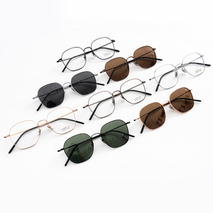 Sang Trọng Nửa Titan Kính Khung Thiết Kế Sang Trọng Khung Quang Học Cho Người Lớn Thời Trang Kính Tùy Chỉnh Biểu Tượng Dịch Vụ - Product Image 1