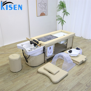KISEN Fauteuil de massage moderne japonais pour spa capillaire avec station de lavage, vapeur, hydrothérapie et lit de shampoing pour massage thaïlandais - Product Image 6