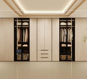 KINGV New Chinese style <strong>wicker</strong> style <strong>wardrobe</strong> - Product Image 3