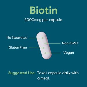 Capsules de biotine à marque privée ODM/OEM, à base de plantes, bénéfiques pour les cheveux, la peau et les ongles - Product Image 5