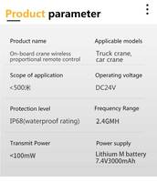 Venta Especial: Palancas Hidráulicas de 6 Posiciones, Válvulas de Control Direccional Proporcionales, Control Remoto Industrial por Radio para Grúas de Camión