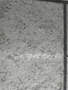 Carrara White Marble Fischs chuppen Jakobs muschel Fan Muster Mini Mosaik fliese poliert - Product Image 2