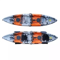 Kayak gonflable de 4 m avec coque en HDPE et pagaie pour la pêche et le canoë