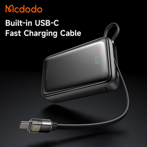 Banque d'alimentation Mcdodo 637 65W 20000mAh avec charge rapide PD, écran numérique et câble USB-C pour iPhone, <span class=keywords><strong>Samsung</strong></span>, ordinateur portable, compatible en avion - Product Image 3