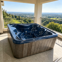 Baignoires Spa en Acrylique Modernes pour 6 Personnes à Prix Bas, Vente en Gros Directe de Fournisseurs Chinois, avec 10 Jets, Garantie 5 Ans, pour Hôtels et Jacuzzi Extérieur