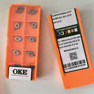 Outils de tournage en carbure CNC DCMT070204-OTF OP1315 OEM avec revêtement CVD PVD HRC83 Lame de 0,1 mm Forme rhombique pour tour CNC et plaquettes - Product Image 3
