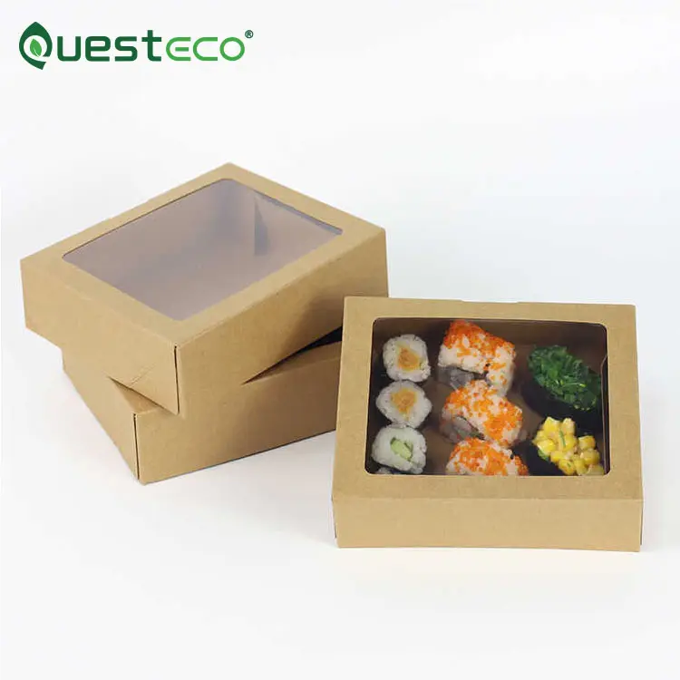 กล่องกระดาษวาซาบิสำหรับใส่อาหารแบบใช้แล้วทิ้งกล่องกระดาษสำหรับเก็บอาหารแบบใช้แล้วทิ้ง