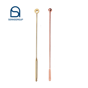 Varilla agitadora de acero inoxidable para manicura, herramienta para recoger polvo líquido, cuchara, mango de cristal - Product Image 1