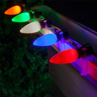 Stz — ampoules LED C9 en céramique, lumière blanche chaude, chaude, Opaque, idéal pour noël