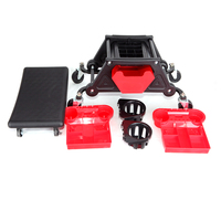 Siège roulant Mobile 2 en 1, chaise robuste, tabouret de détail, fauteuil roulant d'entretien de voiture